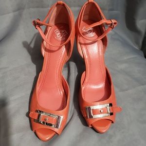BCBGENERATION Orange LEATHER HEEL SHOES